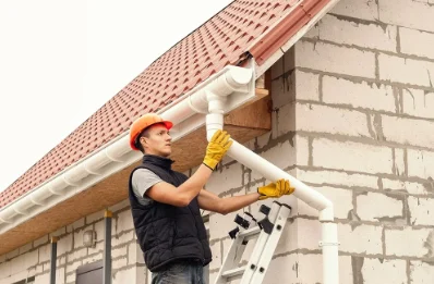 Pose et remplacement de gouttières à Lison